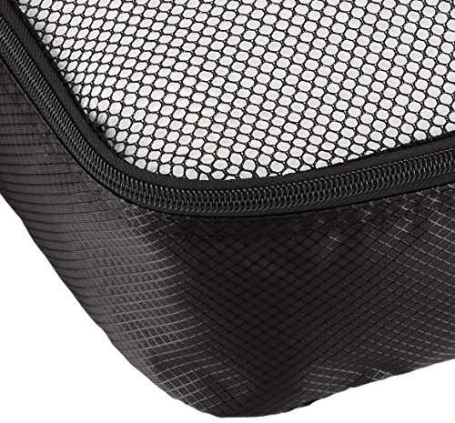 4 Piece Travel Organizer Cubes Set, Medium, Black