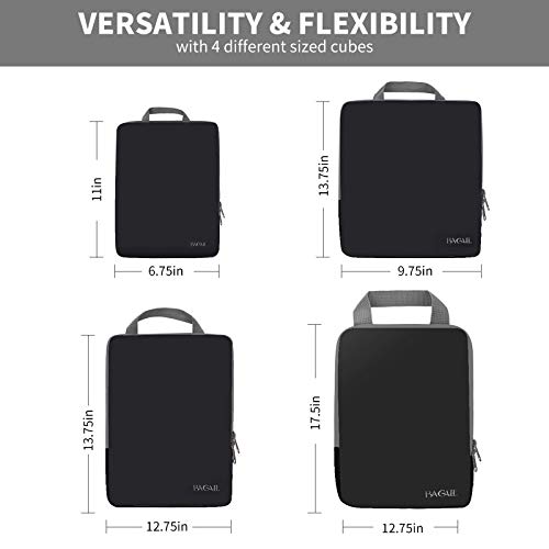 Compression Packing Cubes Set for Travel Organization