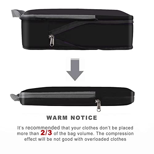 Compression Packing Cubes Set for Travel Organization