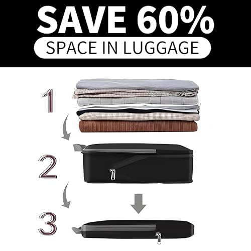 Compression Packing Cubes Set for Travel Organization