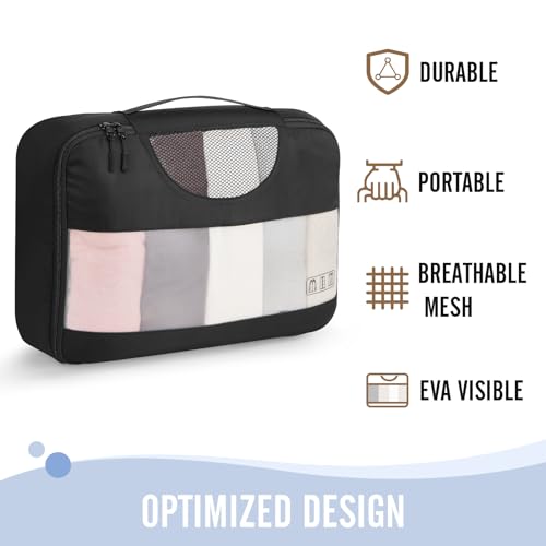 Veken 8-Piece Packing Cubes Set for Luggage Organization
