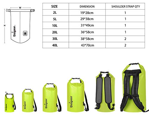 Unigear Waterproof Floating Dry Bag 2L with Phone Case