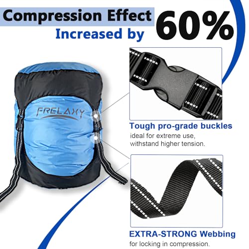 Ultralight Compression Sleeping Bag Sack, Water-Resistant, Camping Gear