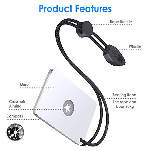 Military Grade Signal Mirror for Hiking and Emergency