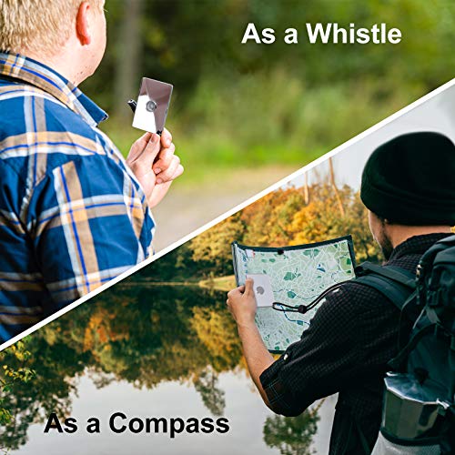 Jetec Reflective Signal Mirrors for Outdoor Survival