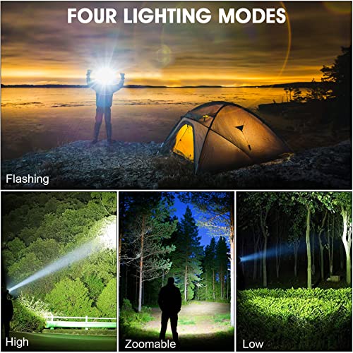 AMAKER LED Rechargeable Headlamp, 900000 Lumens, 6 Modes