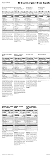 Augason Farms 30-Day Emergency Food Supply, 200 Servings