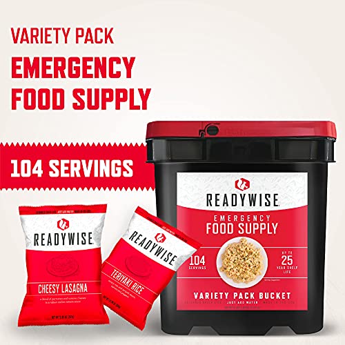 READYWISE 104 Serving Emergency MRE Variety Bucket