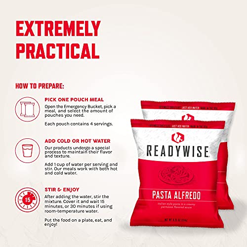 READYWISE 104 Serving Emergency MRE Variety Bucket