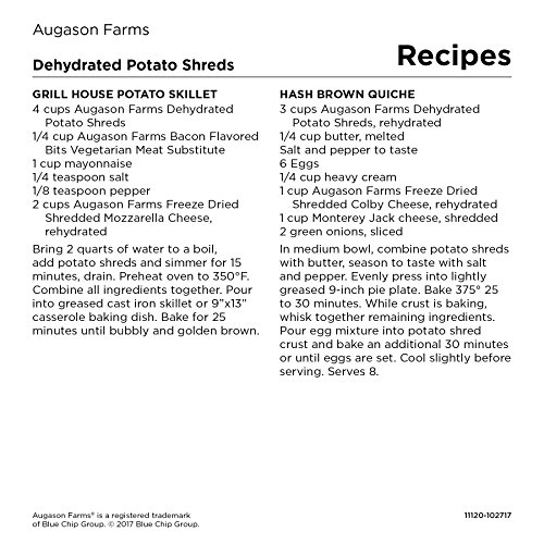 Augason Farms Dehydrated Potato Shreds - 1 lb 7 oz
