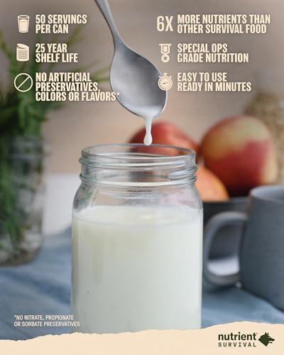 Vitamin Powdered Milk: Freeze Dried Prepper Emergency Food
