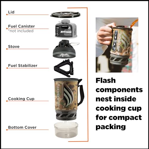 Jetboil Flash Camo Brown Cooking System for Survival