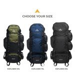 65L Explorer Internal Frame Backpack for Survival Trips