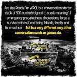WROL Apocalyptic Conversation Starter & Table Topics Cards