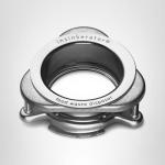 InSinkErator Quick Lock Mounting Flange, Stainless Steel