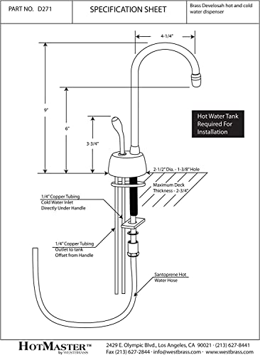 Satin Nickel Hot Water Dispenser Faucet