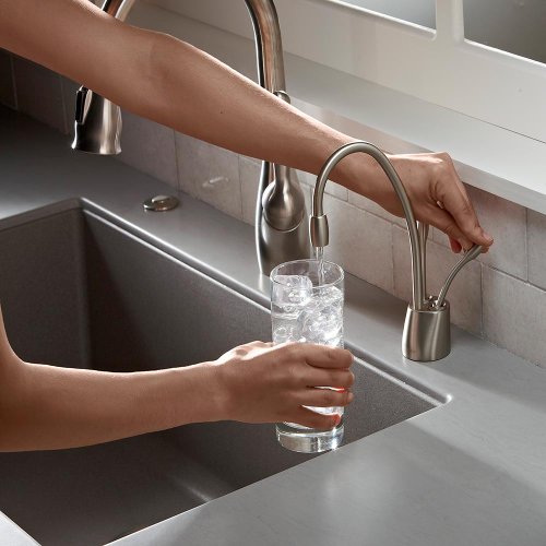 Matte Black Hot/Cold Water Dispenser Faucet