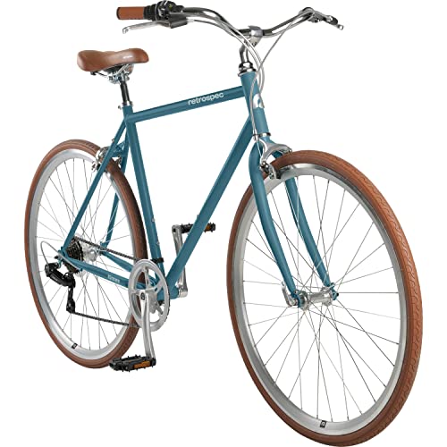 Retrospec Kinney 7-Speed City Bike - Coastal Blue