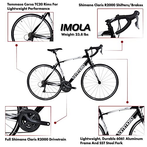 Tommaso Imola Aluminum Road Bike - Black 58cm