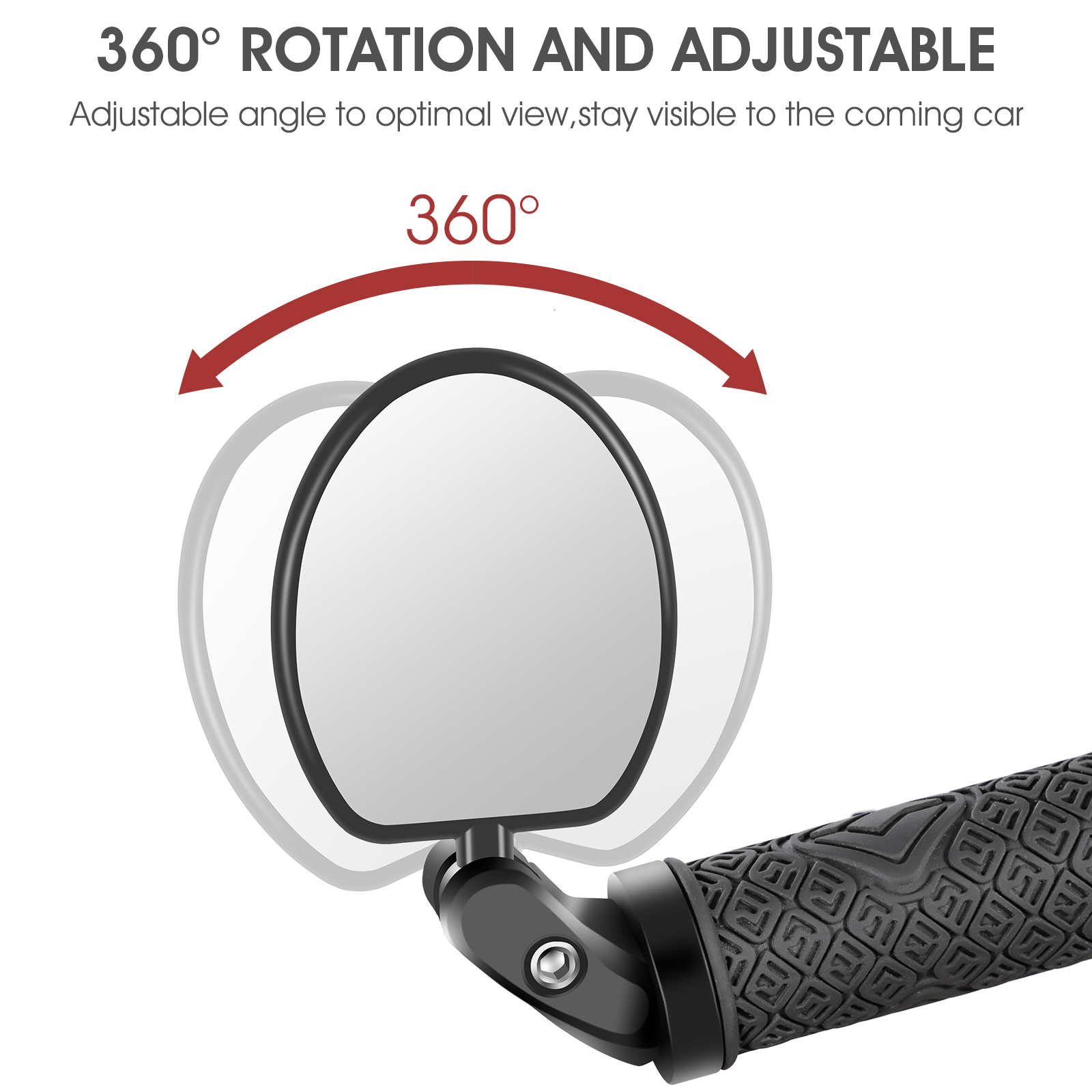 360-Degree Rotating Bike Mirror by WEST BIKING