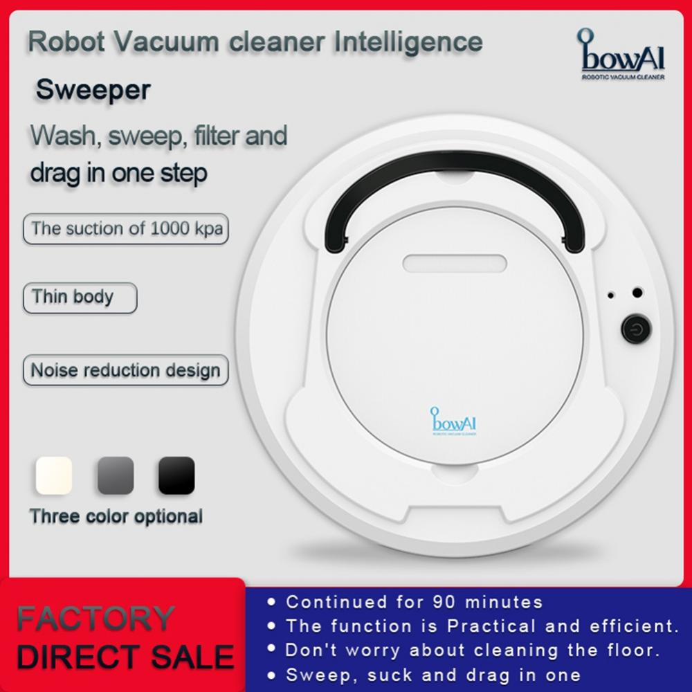 Overfox Robotic Vacuum Cleaner with Strong Suction
