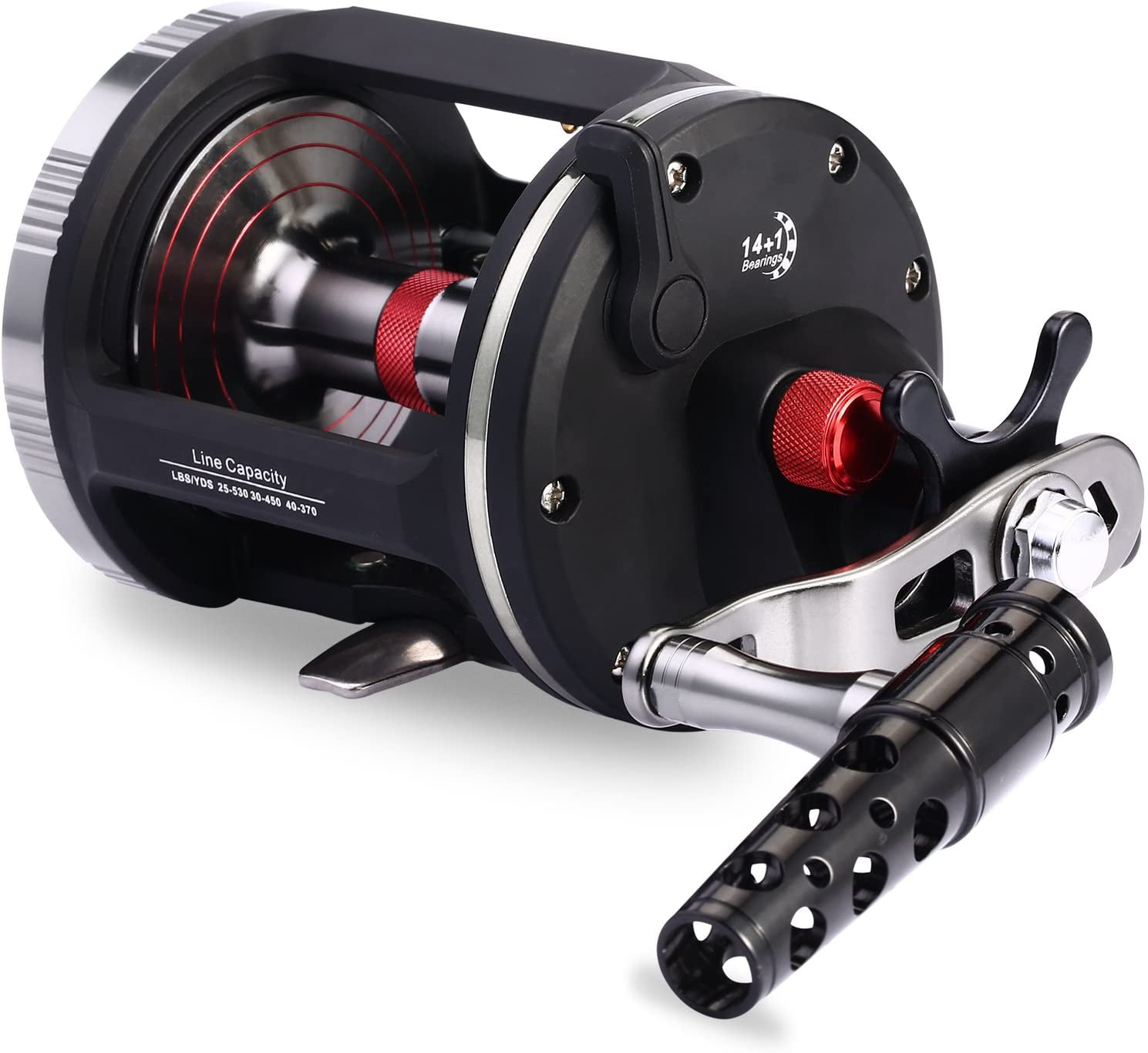 Sougayilang Saltwater Trolling Reel with 14+1BB