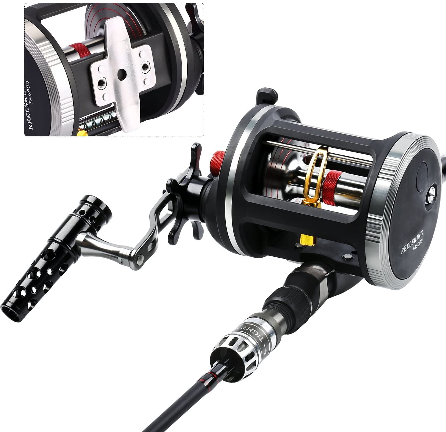 Sougayilang Saltwater Trolling Reel with 14+1BB