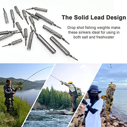 30pcs LadFath Fishing Sinkers for Catfishing Equipment