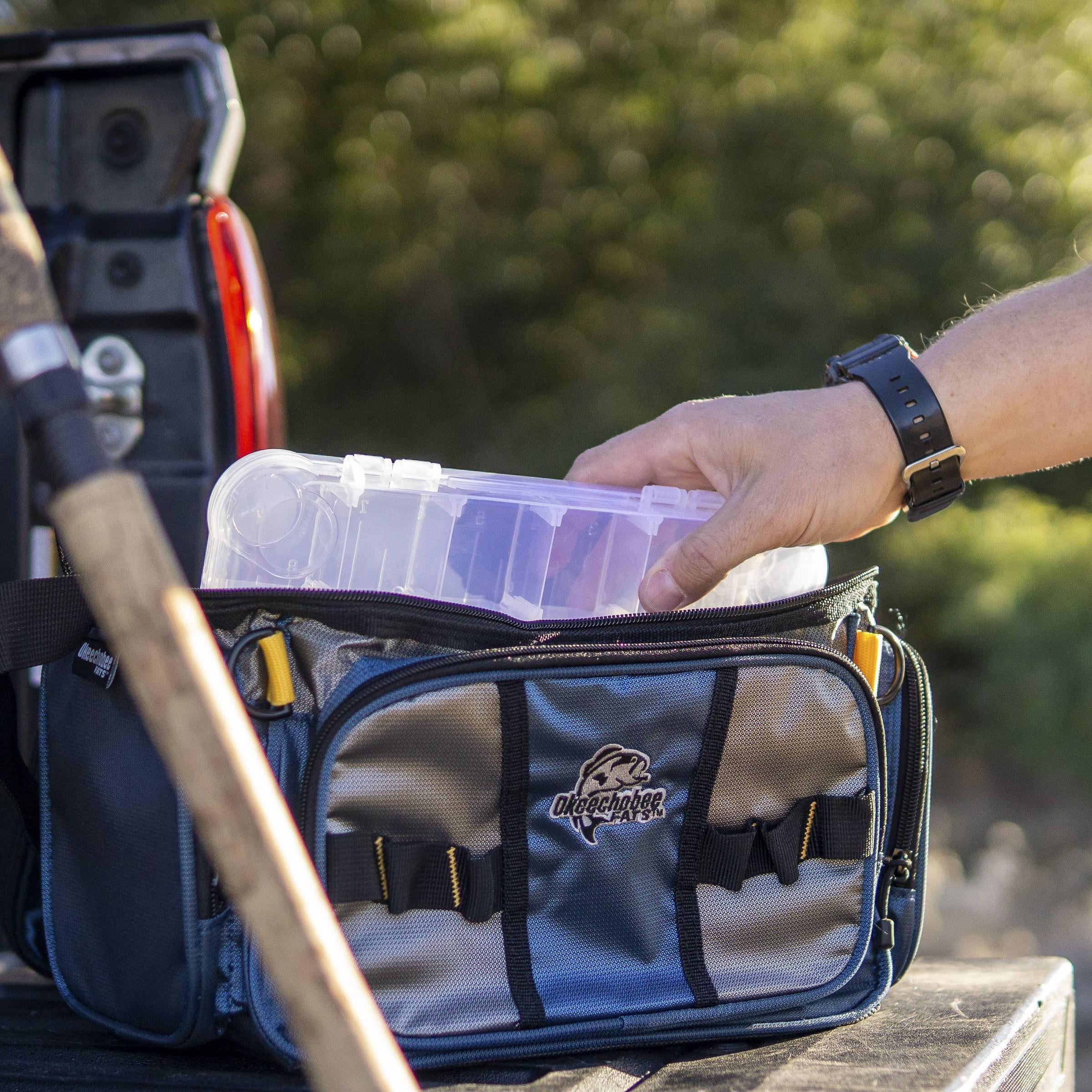 Okeechobee Fats Small Fishing Tackle Bag with 2 Utility Boxes
