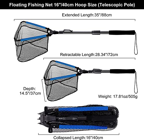 PLUSINNO Portable Telescopic Fish Net for Fishing