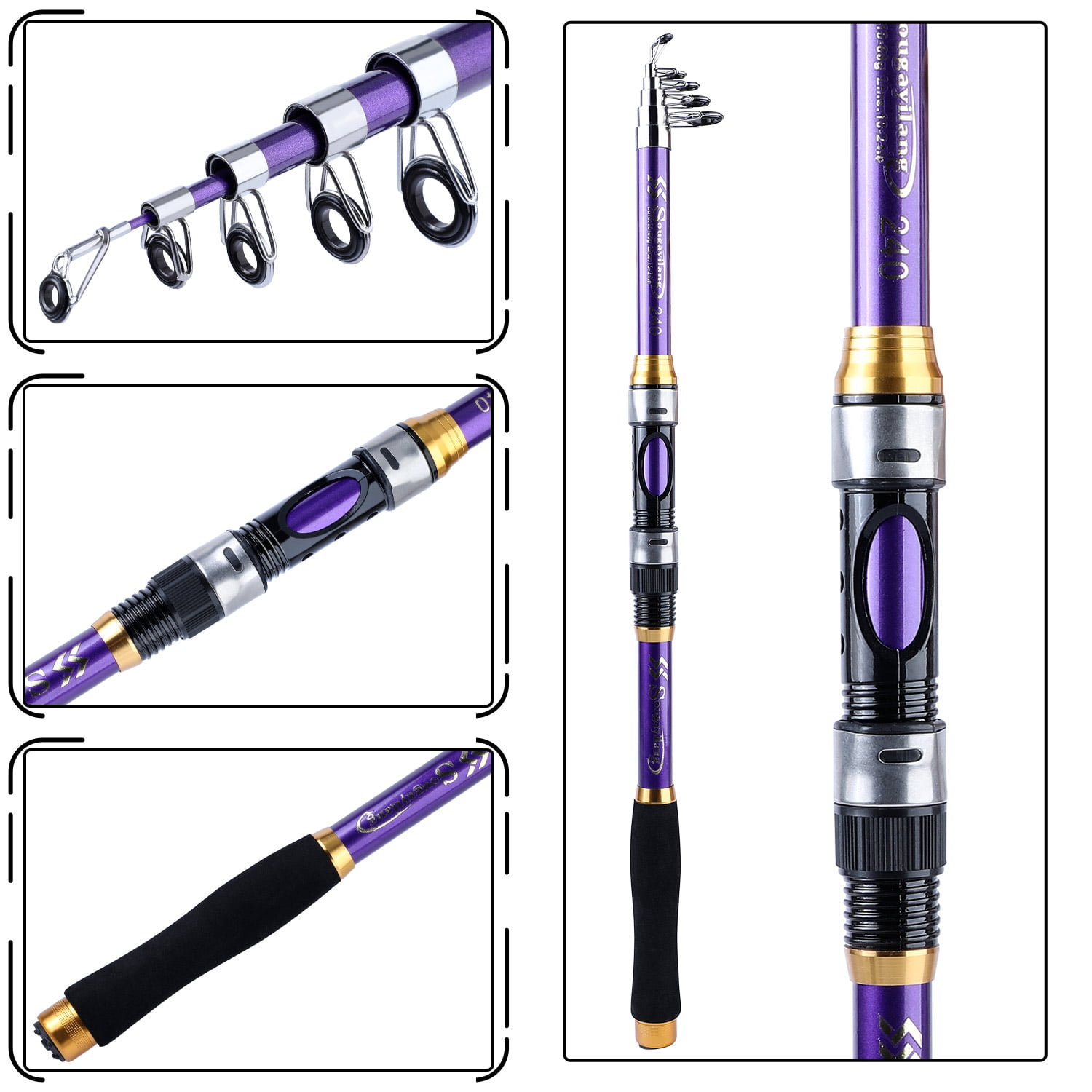 Sougayilang Telescopic Fishing Rod - Ultralight & Portable