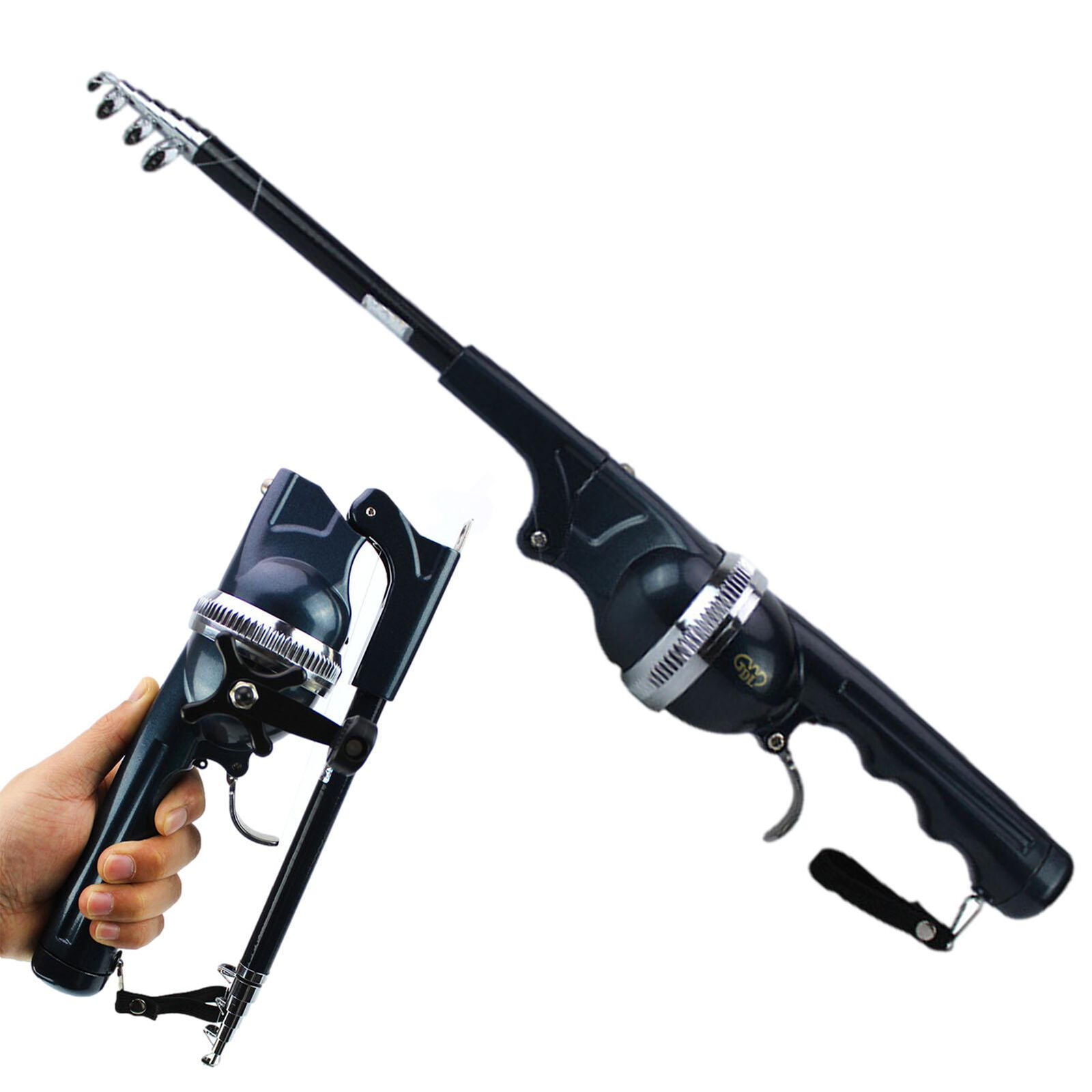 Compact Portable Telescopic Fishing Rod Pole & Reel