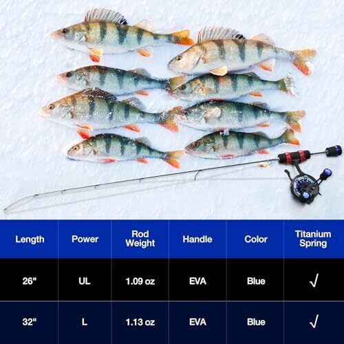 Piscifun Titanium Spring Bobber Ice Fishing Rod