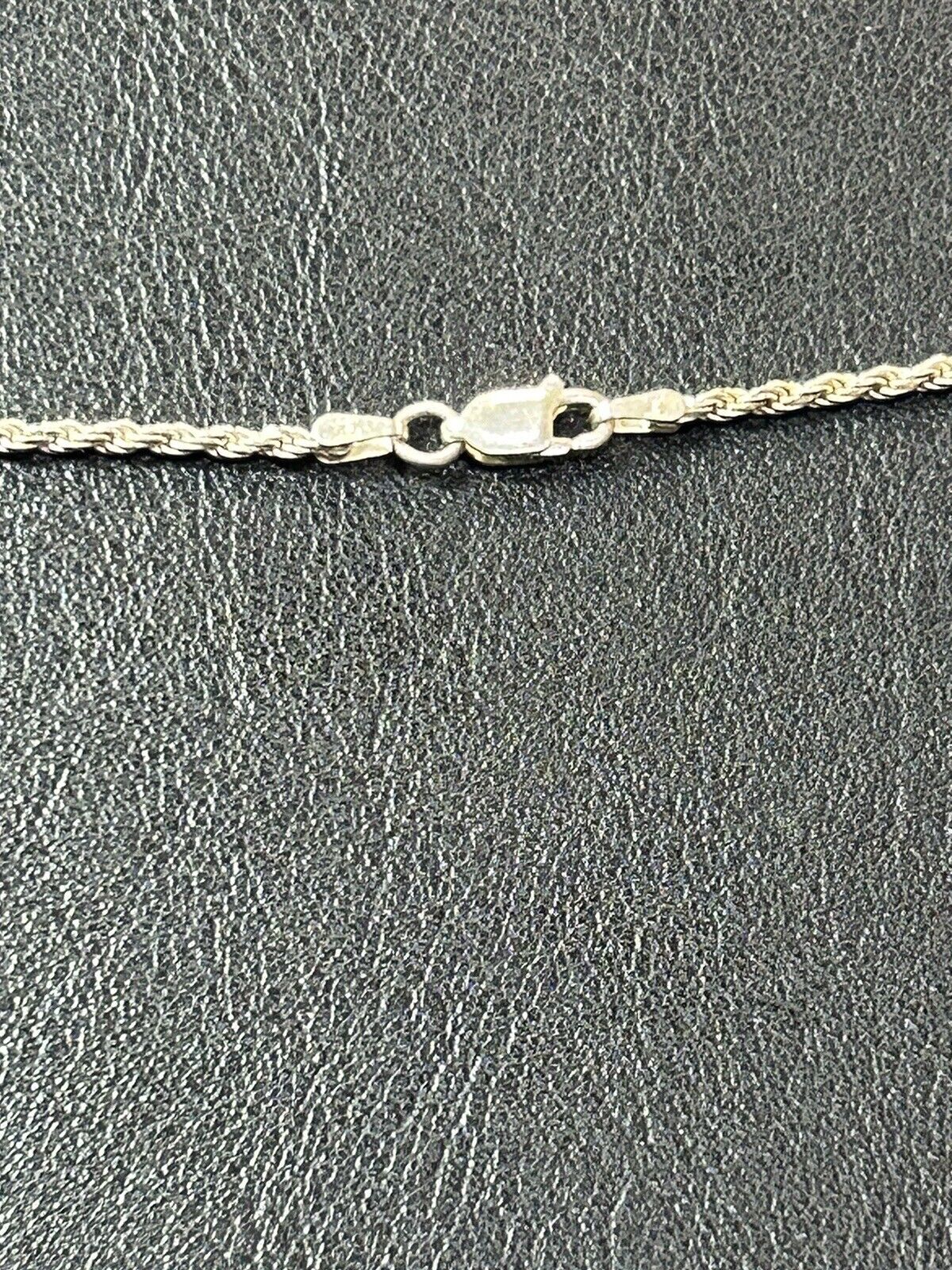 Malachite Pendant Necklace on 20" Sterling Silver Rope