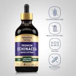 Piping Rock Echinacea Drops | 4 fl oz | Liquid Extract Tincture | Premium Botanical Herb | Vegetarian Supplement | Alcohol Free, Non-GMO, Gluten Free