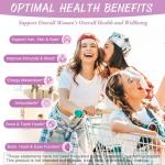 Totaria Sugar Free Multivitamin Gummies for Women 14+ w/Iron, Inositol, Folate, Biotin, Womens Daily Multivitamin Gummy w/Vitamin A, C, B, D3, K2, for Hair, Skin, Energy, Immune, Strawberry Flavor