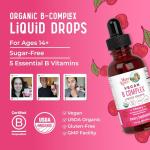 MaryRuth Organics Vitamin B Complex | B Vitamins Complex | Biotin | Vitamin B12 | Niacin | Folate | Metabolic Support Supplement | Vegan | USDA Organic | Non-GMO | Gluten Free | 2 Month Supply
