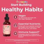 MaryRuth Organics CoComelon Toddler Kids Multivitamin with Iron | Immune Support | Toddler Vitamins | USDA Organic | Sugar Free | Multivitamin Liquid Drops for Kids Ages 1-3 | Vegan | 1 Fl Oz