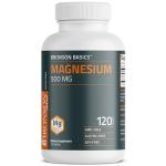 Bronson Magnesium 500 MG Supports Bone & Muscle Health & Nervous System Support - Non-GMO, 120 Vegetarian Tablets