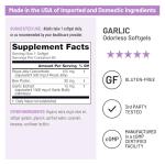 NatureWise Odorless Garlic Pills 1500 mg - with Royal Bee Jelly & Pollen - Herbal Supplement for Heart Health + Immune System + Antioxidants - Gluten-Free, Non-GMO - 60 Softgels [2-Month Supply]