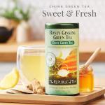 The Republic of Tea - Honey Ginseng Green Tea, 50 Tea Bags, Tin | Flavored Gourmet Tea | Caffeinated