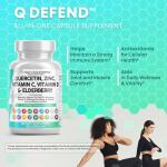 Clean Nutraceuticals Quercetin Zinc Vitamin C Vitamin D Bromelain Elderberry - Lung Immune Support Supplement Adults with Artemisinin, Sea Moss, Echinacea, Allergy Relief