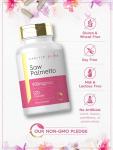 Carlyle Saw Palmetto for Women 900mg | 120 Capsules | Full Spectrum Complex | Non-GMO, Gluten Free Supplement | for Her
