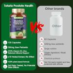 Totaria Organic Saw Palmetto - Prostate Health Supplements for Men with Ashwagandha Root, Stinging Nettle, Pumpkin Seed, Prostate Defend Propnietary Blend, DHT Blocker, 120 Count