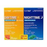 HealthA2Z® Daytime and Nighttime | Cold & Flu Medicine | Powerful Multi-Symptom Daytime and Nighttime Relief (24 Daytime & 12 Nighttime Softgels) (Daytime & Nighttime Combo (36 Count Pack of 1))
