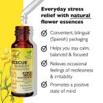 RESCUE Bach Remedy Dropper 10mL, Natural Stress Relief, Homeopathic Flower Essence, Vegan, Gluten & Sugar-Free, Non-Habit Forming (Non-Alcohol Formula)