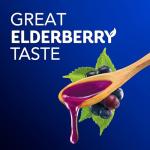 VICKS DayQuil & NyQuil Elderberry Flavor Cold & Flu Liquid Medicine Co-Pack, Multi-Symptom Relief of Headache, Fever, Sore Throat, Minor Aches & Pains, Sneezing, Runny Nose, and Cough, 2x12oz