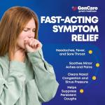 GenCare - Multi Symptom Non Drowsy Daytime Cold & Flu Relief Acetaminophen 325mg, Dextromethorphan HBr 10mg, Phenylephrine HCl 5mg (48 Softgels) Non Habit Forming Pain Reliever & Nasal Decongestant