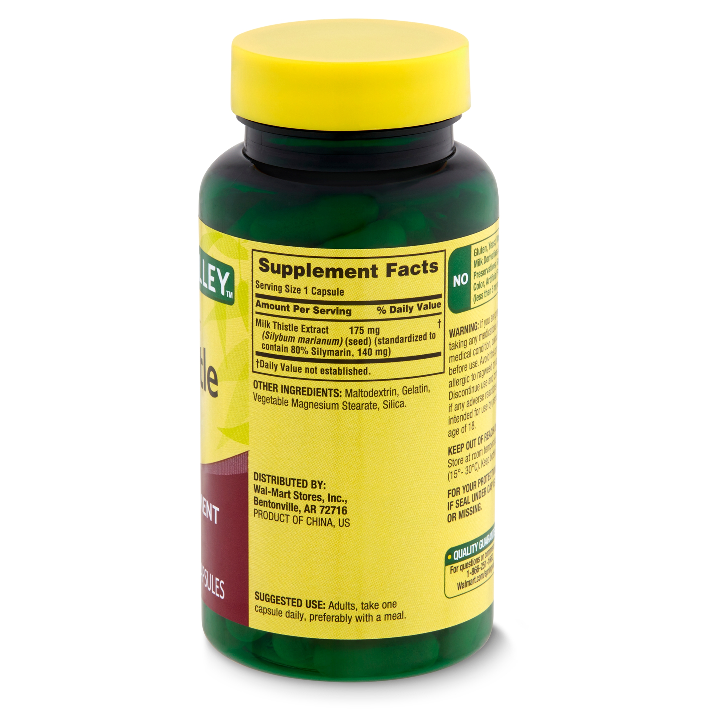 Spring Valley Milk Thistle Extract Capsules 175 mg 90 Capsules 
