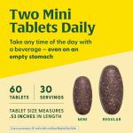 MegaFood Blood Builder Minis, Iron Supplement Clinically Shown to Increase Iron Levels Without Side Effects - Vegan Supplement with Vitamin C, Vitamin B12 & Folic Acid, 60 Tablets (30 Servings)